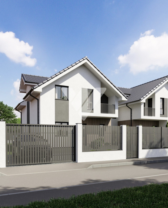 Casa noua 4 camere 3 bai, teren 340 mp Sura Mare Sibiu