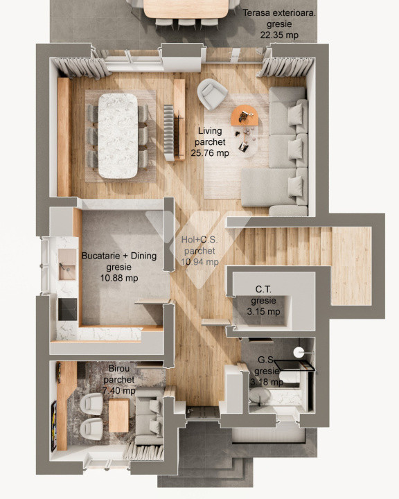 Casa noua 4 camere 3 bai, teren 340 mp Sura Mare Sibiu