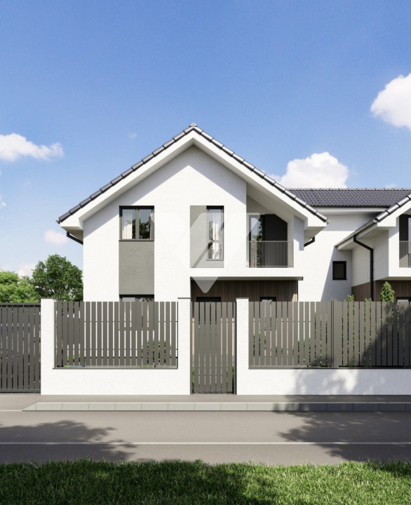 Casa noua 4 camere 3 bai, teren 340 mp Sura Mare Sibiu