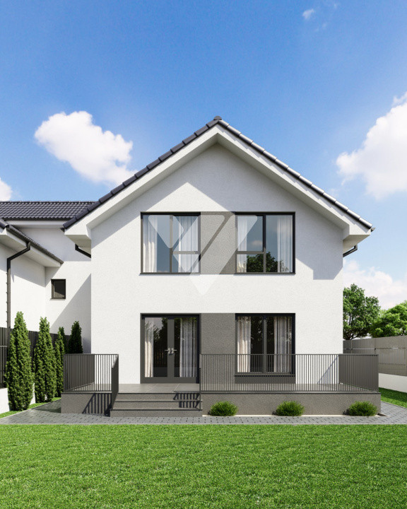 Casa noua 4 camere 3 bai, teren 340 mp Sura Mare Sibiu