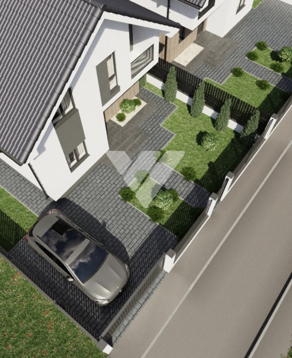 Casa noua 4 camere 3 bai, teren 340 mp Sura Mare Sibiu