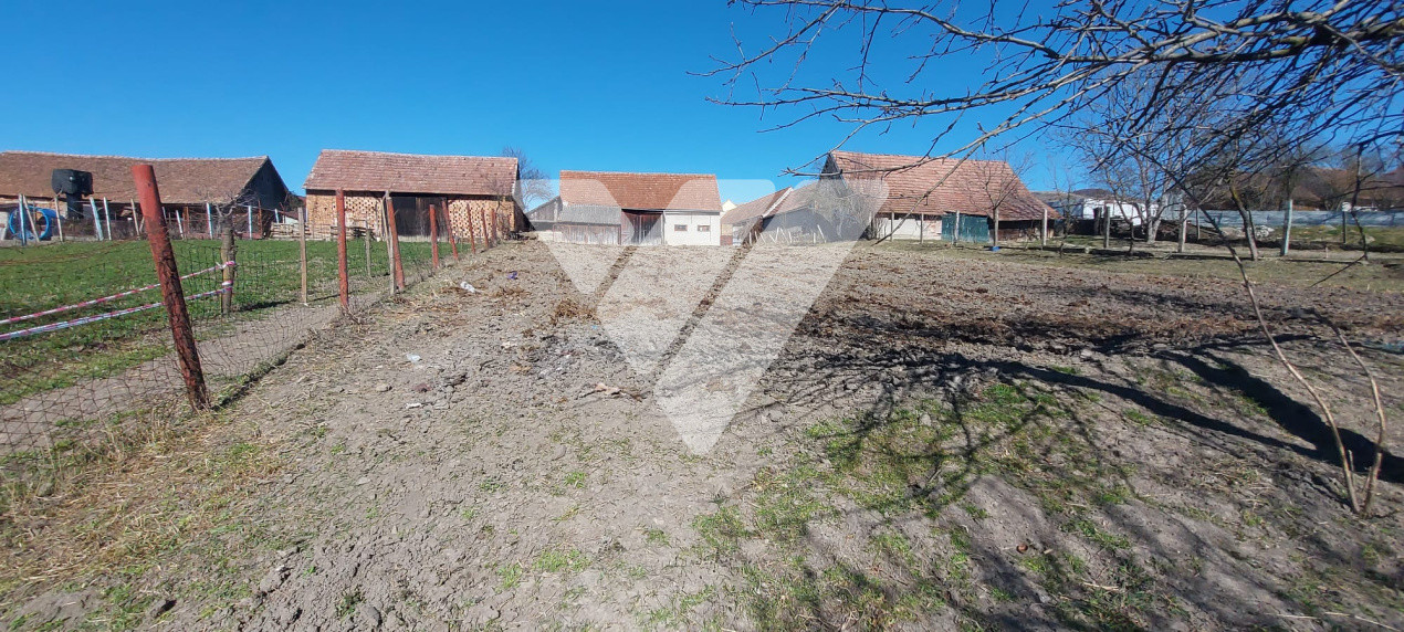 Casa individuala din 2 corpuri ,6 camere, 2 bai, 3 pivnite, 2109 mp, Rusi ,Sibiu