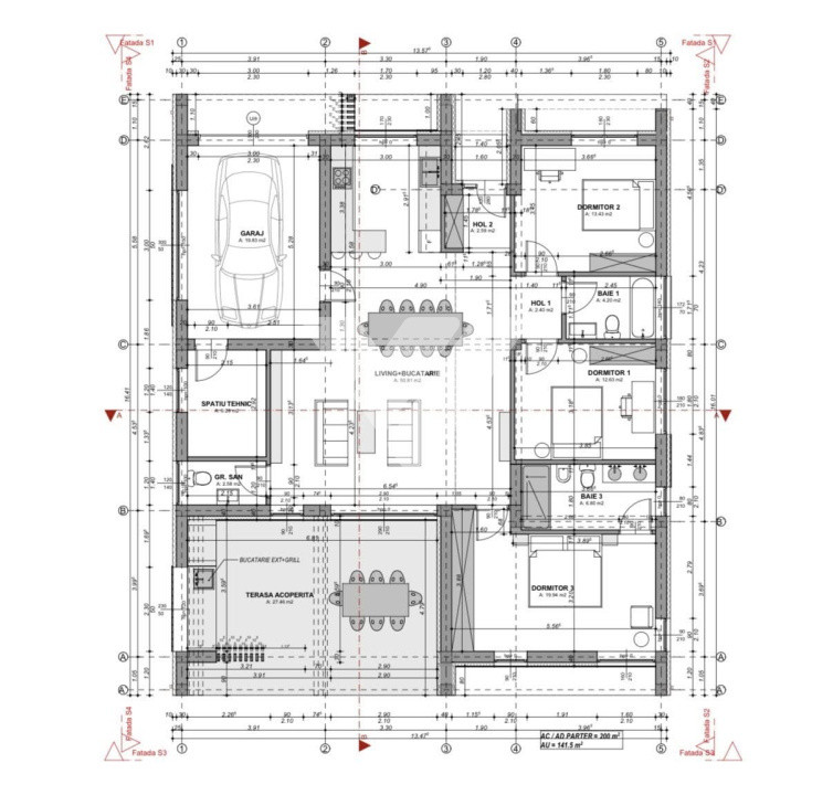 Casa premium single cu 4 camere si teren 593 mp Sura Mica Sibiu