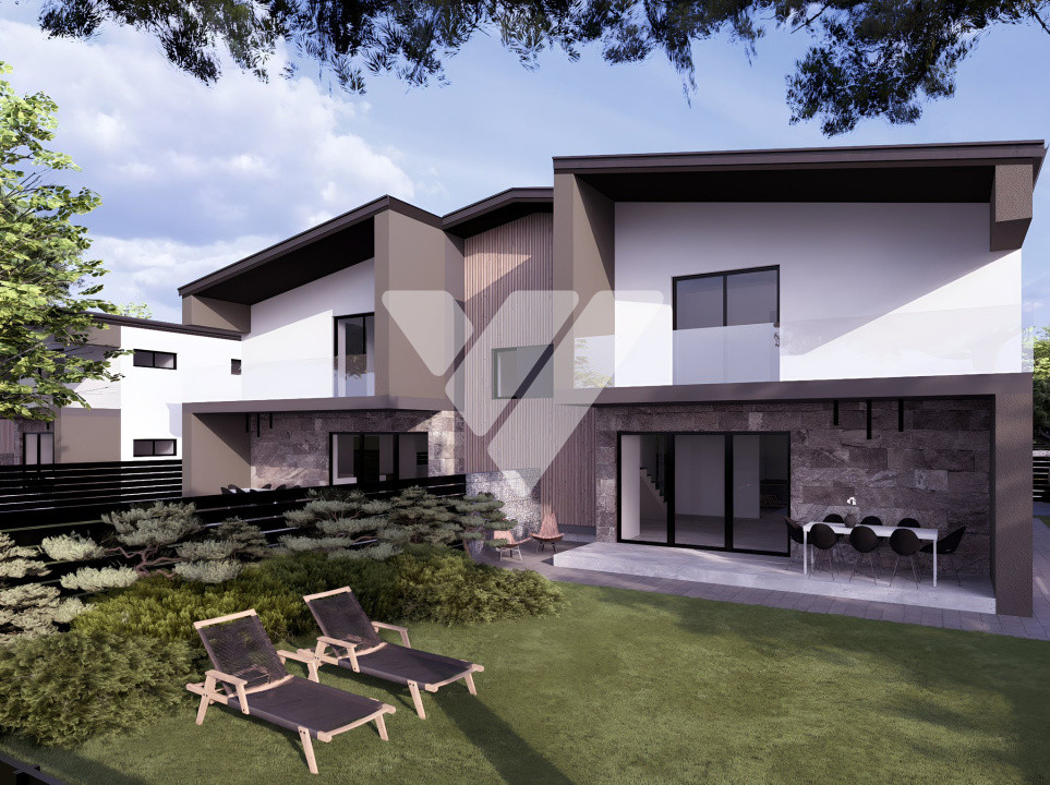 Casa duplex premium 4 camere cu terasă și teren 356mp Șura Mică Sibiu