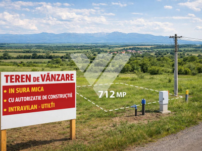 Teren intravilan 712 mp cu autorizație de construire  Șura Mică Sibiu
