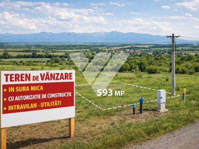Teren intravilan 593 mp cu autorizație de construire  Șura Mică Sibiu