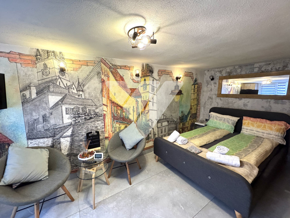 Investitie - Garsoniera mobilata de vanzare in Centrul Sibiului 