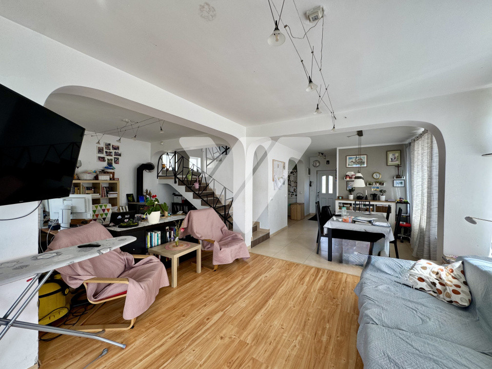 Casa individuala 4 camere, teren 490 mp, mobilata - Sura Mica Sibiu