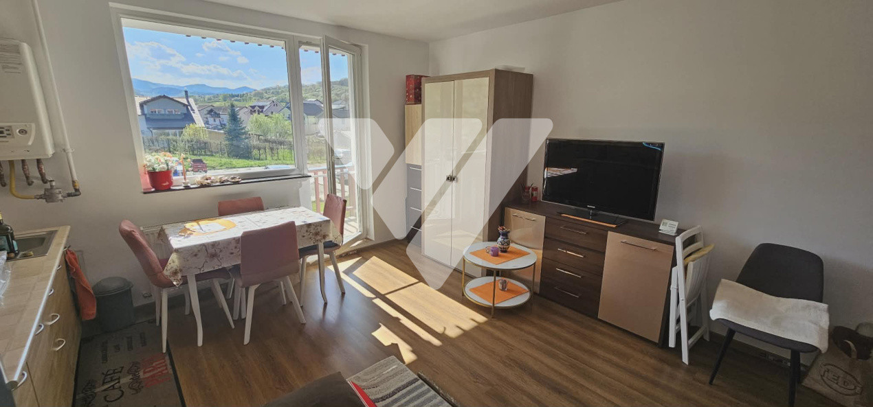 Garsonieră mobilată Cisnădie etaj 1, parcare, vedere munte