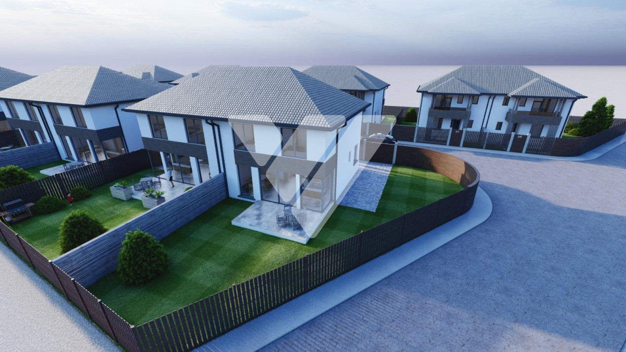 Casa noua tip duplex 4 camere 3 bai teren 240 mp Selimbar Sibiu 