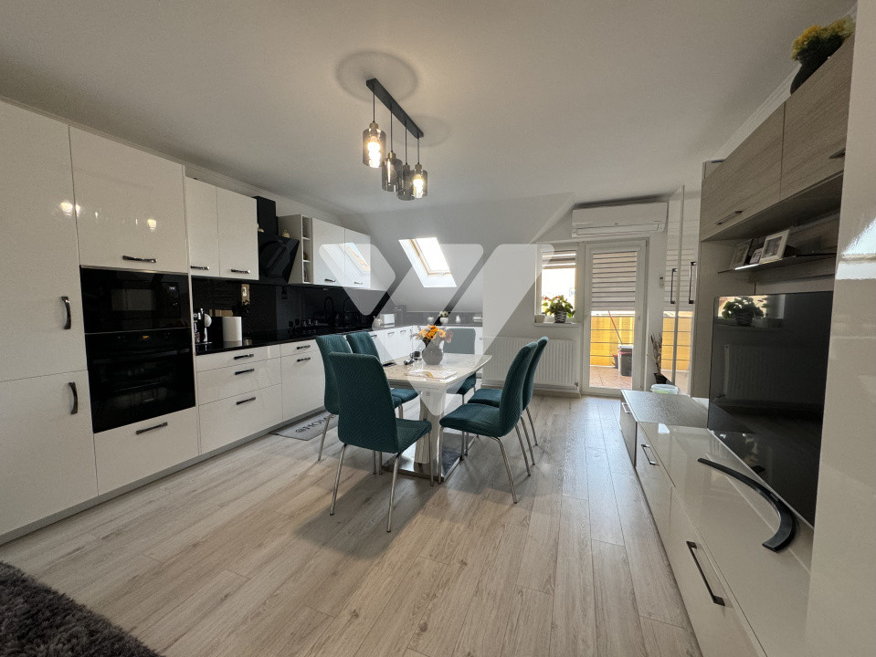 Apartament 3 camere 61mp decomandat mobilat 2 balcoane Șelimbăr Sibiu