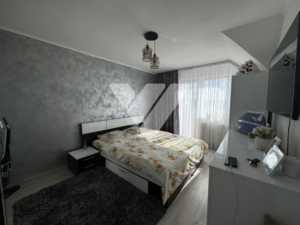 Apartament 3 camere 61mp decomandat mobilat 2 balcoane Șelimbăr Sibiu