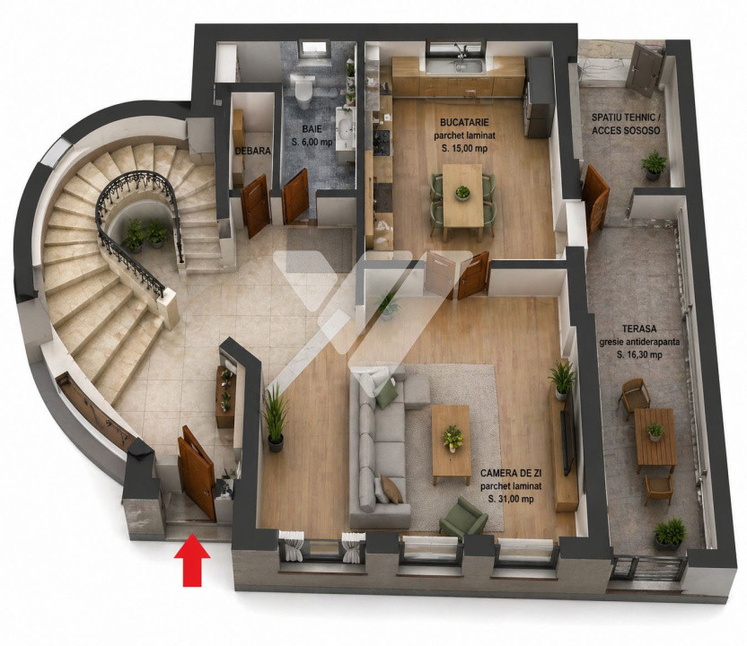 Casa individuala 4 camere, 150 mp, teren 500 mp - Sura Mare Sibiu 