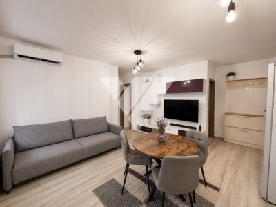 Apartament 3 camere mobilat si balcon 9 mp, 2 parcări Turnisor Sibiu 