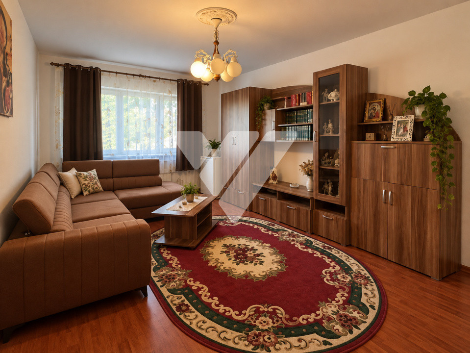 Apartament 3 camere decomandat 72mp mobilat pivnita Vasile Aaron Sibiu