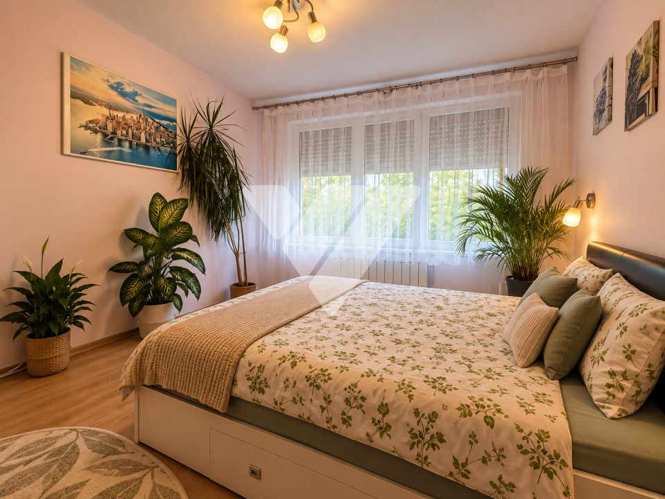 Apartament 2 camere 47mp mobilat etaj 1 balcon boxa Siretului Sibiu