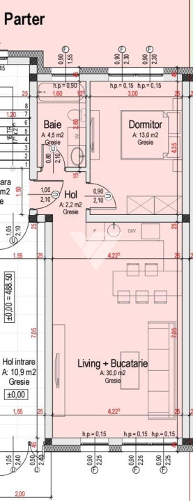 Apartament 2 camere,49,7 mp ,gradina ,parcare, Cristian, Sibiu
