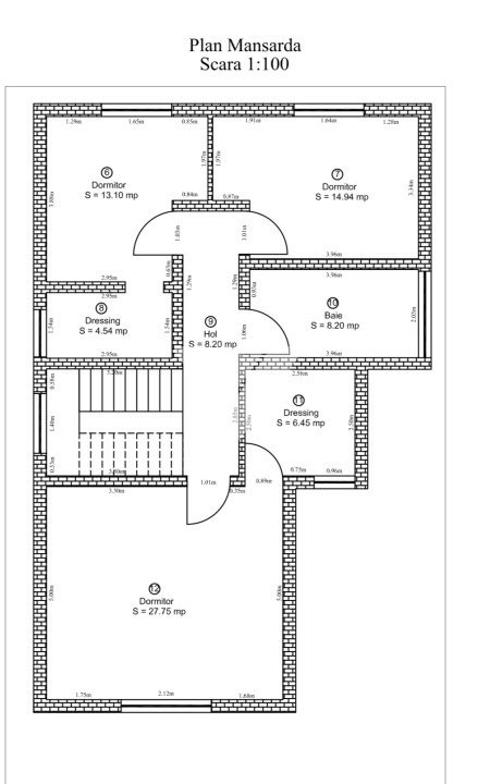 Casa individuala cu 5 camere si teren generos 520 mp in Vestem Sibiu