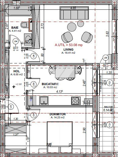 Apartament 2 camere LA CHEIE, etaj 1 - zona Dedeman/ Doamna Stanca