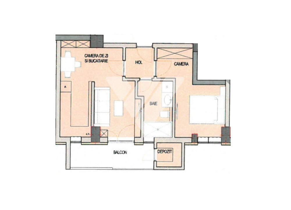 Apartament 2 camere la cheie etaj 1 cu boxa si parcare - Doamna Stanca