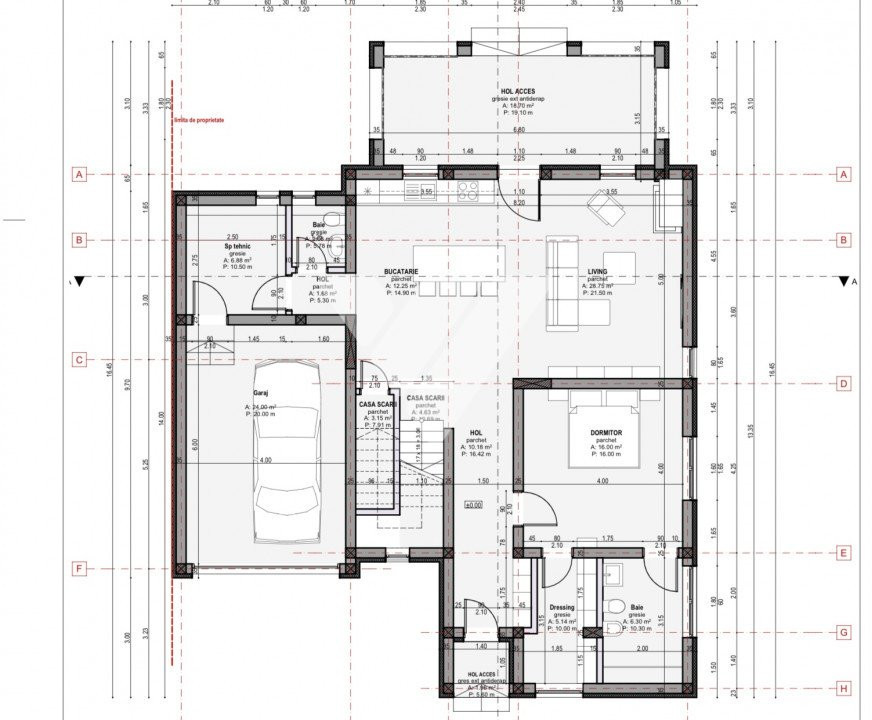 Casa individuala Arhitectura modernista pe 500mp teren Veterani Sibiu