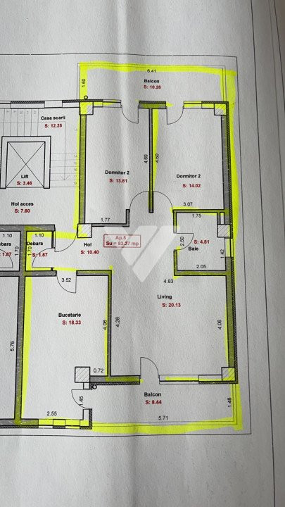 Apartament nou intabulat 3 camere 83 mp zona Kaufland Doamna Stanca