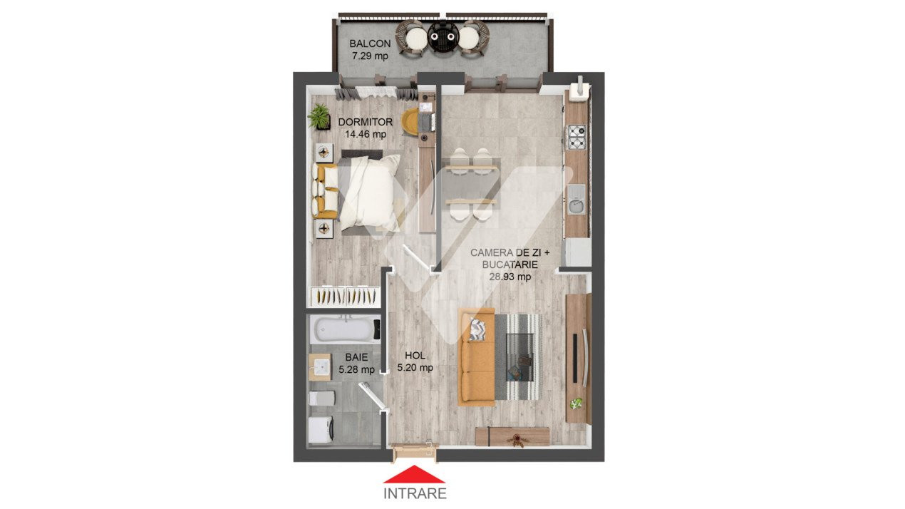 Apartament 2 camere cu gradina 38 mp la cheie - Pictor Brana Selimbar