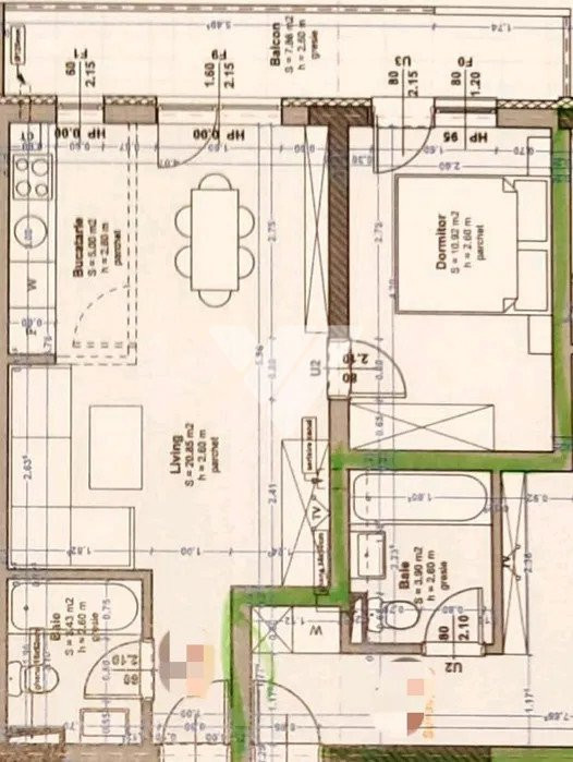 Apartament 2 camere cu balcon mobilat, lift - Zona Vest Sibiu