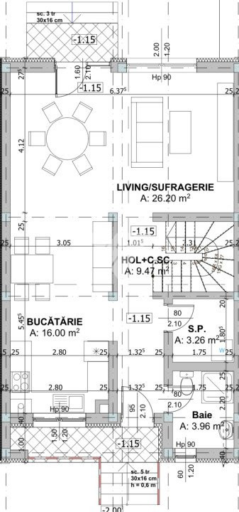 Casa intabulata cu 4 camere 2 bai și teren 250 mp in Sura Mare Sibiu