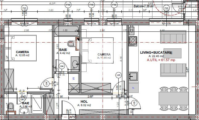 Apartament 3 camere 2 bai boxa la cheie etaj 2 - Doamna Stanca Sibiu