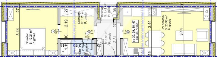 Apartament 2 camere si balcon la etaj 1 in Sibiu zona Lazaret