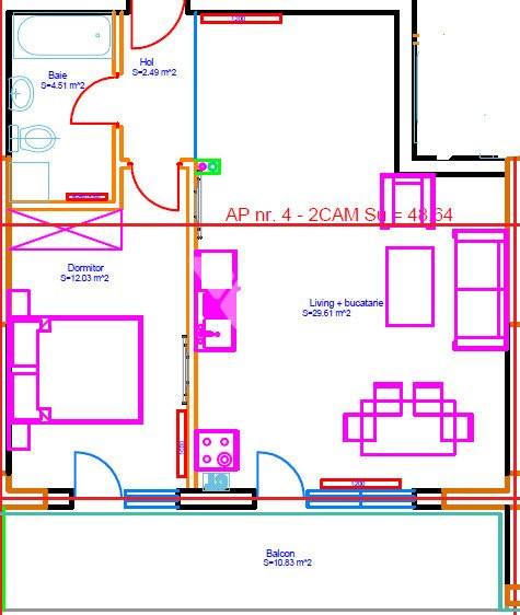 Apartament 2 camere la cheie etaj 5 cu lift  - zona Lidl Doamna Stanca