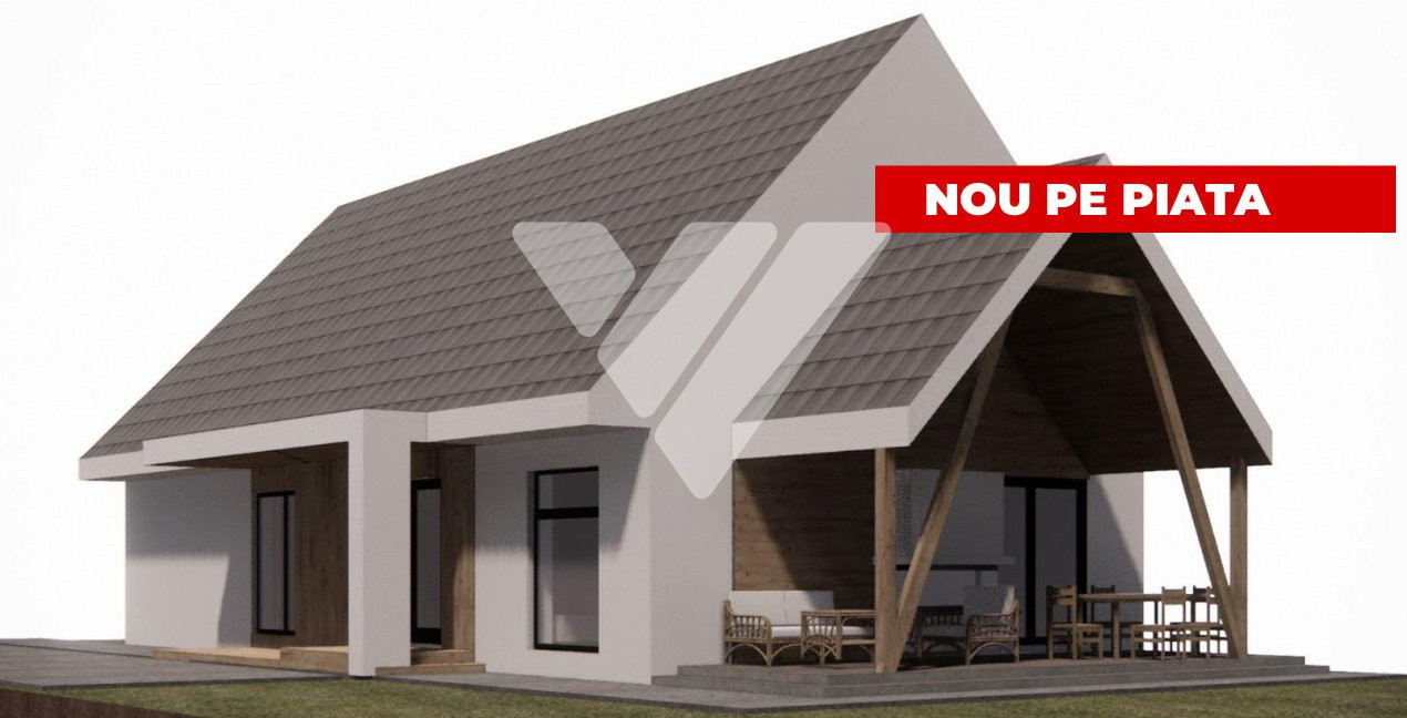Casa individuala 4 camere 2 bai la cheie teren 500 mp Sura Mica Sibiu