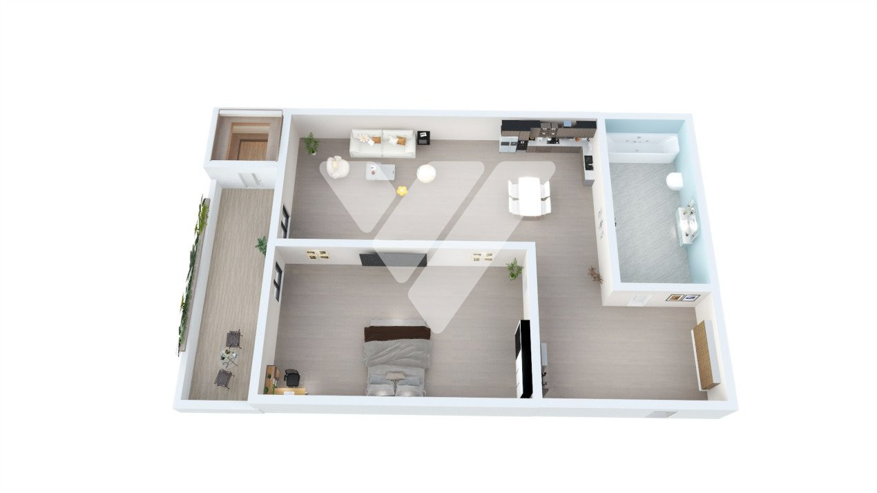 Apartament 2 camere 43 mp si balcon la cheie - zona Lacul Binder Sibiu
