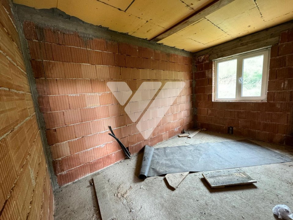 Casa noua la rosu 4 camere si teren 600 mp in Sura Mare Sibiu