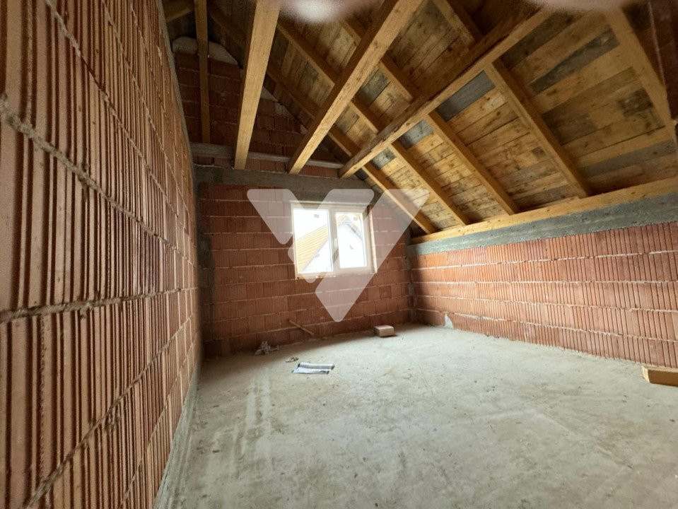 Casa noua la rosu 4 camere si teren 600 mp in Sura Mare Sibiu