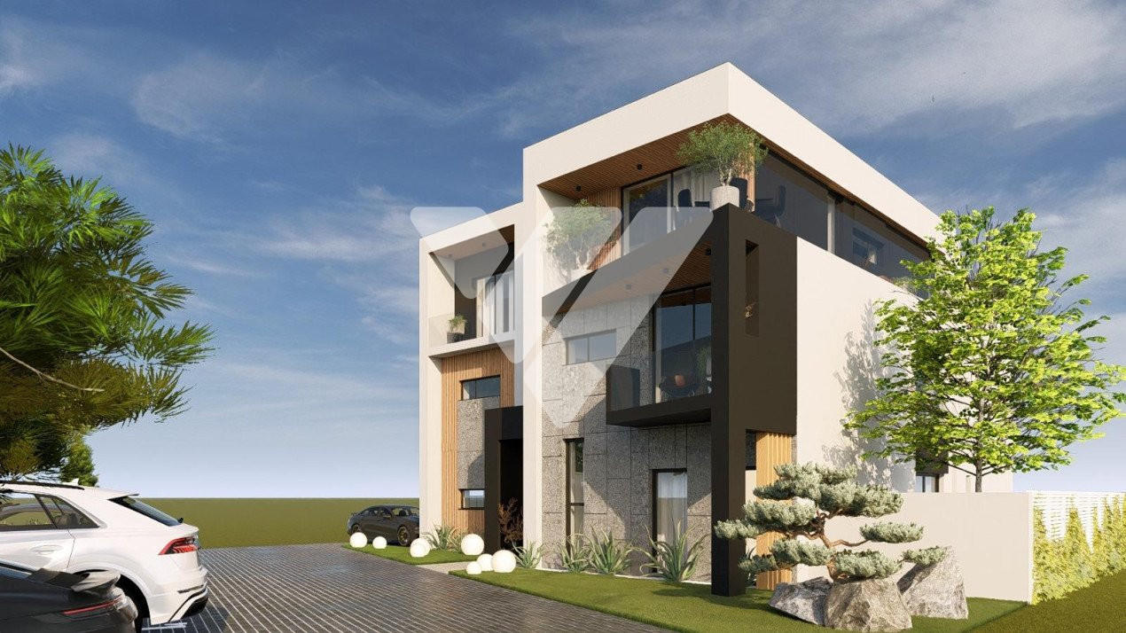 Apartament de lux 115 mp utili 4 camere 4 bai curte privata 200 mp