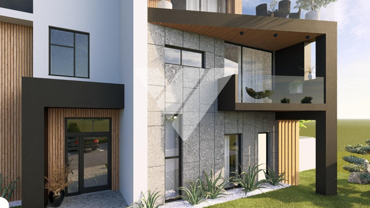 Apartament de lux 115 mp utili 4 camere 4 bai curte privata 200 mp