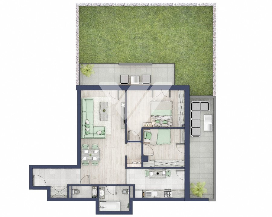  Apartament premium 3 camere 2 bai gradina 139 mp in Sibiu, Turnisor