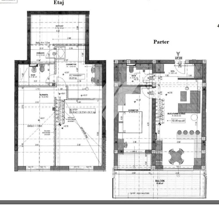 Penthouse Exclusivist cu 4 Camere 2 bai 92mp Utili, Zona Vest