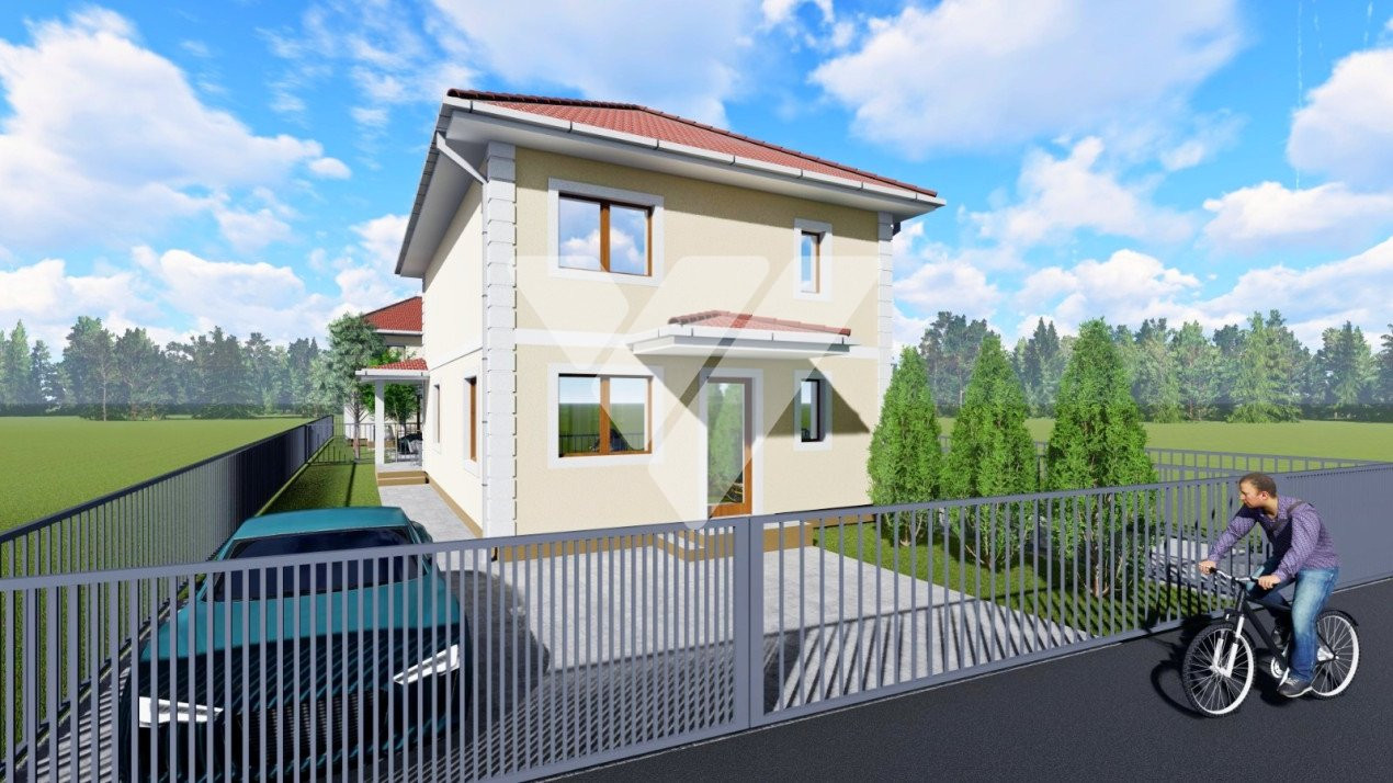 Casa noua individuala 4 camere si teren 250 mp - Selimbar Sibiu