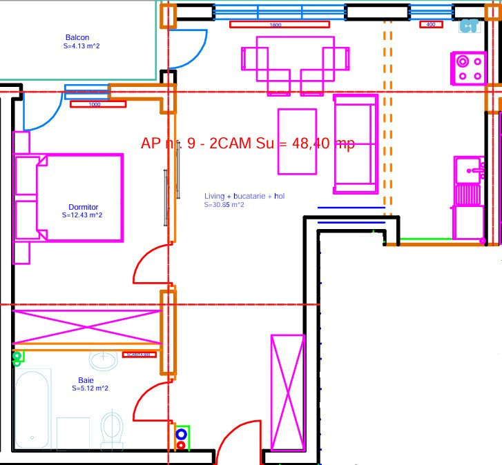 Apartament 2 camere la cheie etaj 4 cu lift  - zona Lidl Doamna Stanca