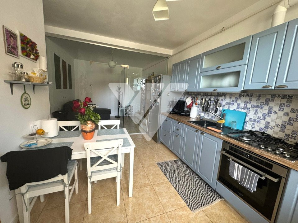 Apartament 3 camere, curte privată, mobilat utilat - Zona Vest Sibiu