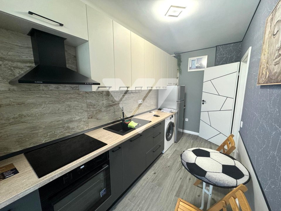Garsonieră decomandată mobilată lux 38 mp utili – HENRI COANDĂ SIBIU