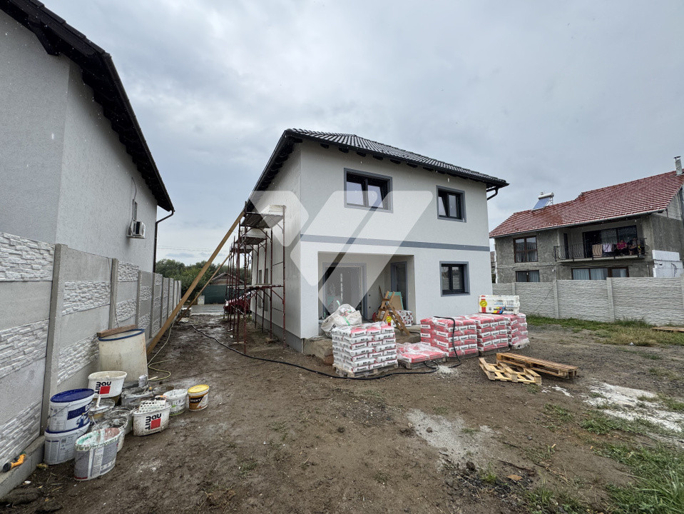 Casa noua inviduala 4 camere 2 bai si teren 290 mp in Cristian Sibiu
