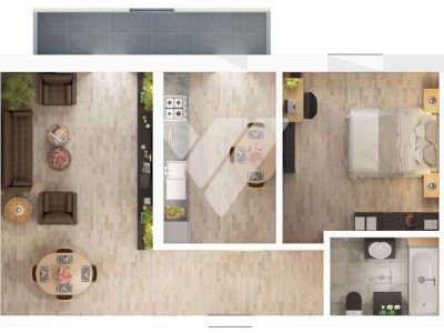 Apartament nou 2 camere 56 mp etaj 1  - Zona Rahovei/ Doamna Stanca